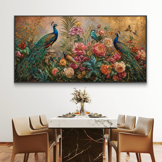 Peacock Premium Canvas Painting - Canvas Wall Art | Decor By Neon
