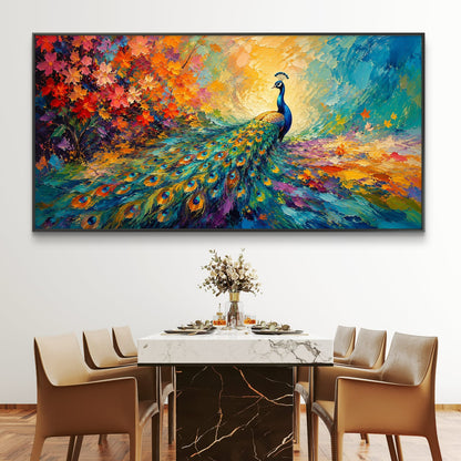 Peacock Premium Canvas Painting