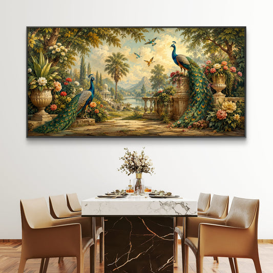 Peacock Premium Canvas Painting - Canvas Wall Art | Decor By Neon