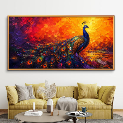 Peacock Premium Canvas Painting