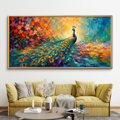 Peacock Premium Canvas Painting