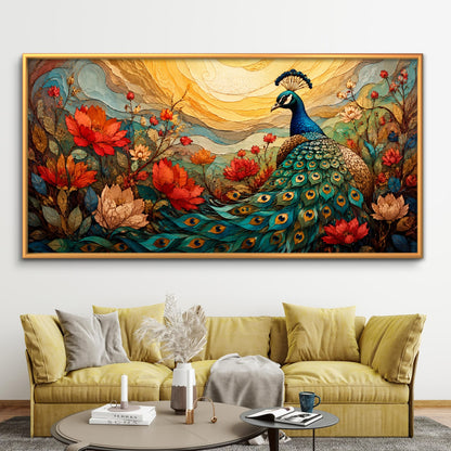 Peacock Premium Canvas Painting