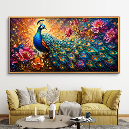 Peacock Premium Canvas Painting