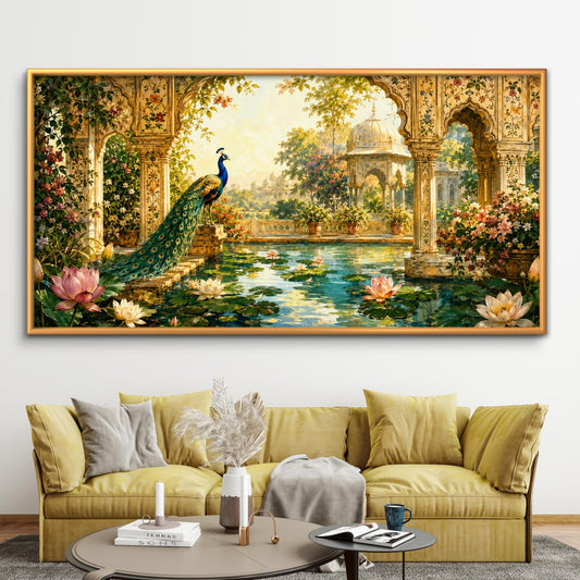 Peacock Premium Canvas Painting - Premium Wall Art | Decor By Neon