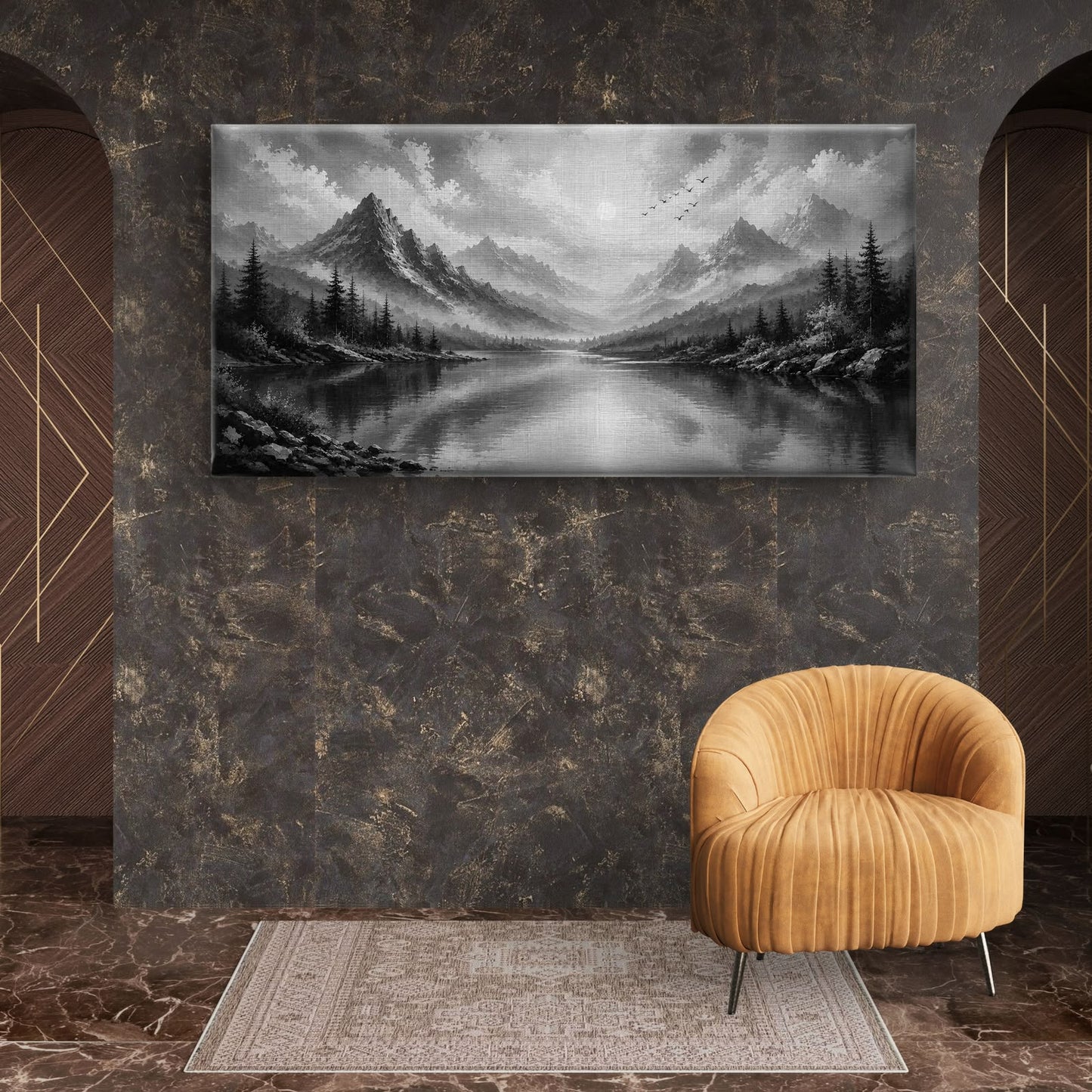 Minimalist Monochrome Premium Canvas Painting - Buy Online | Decor By Neon