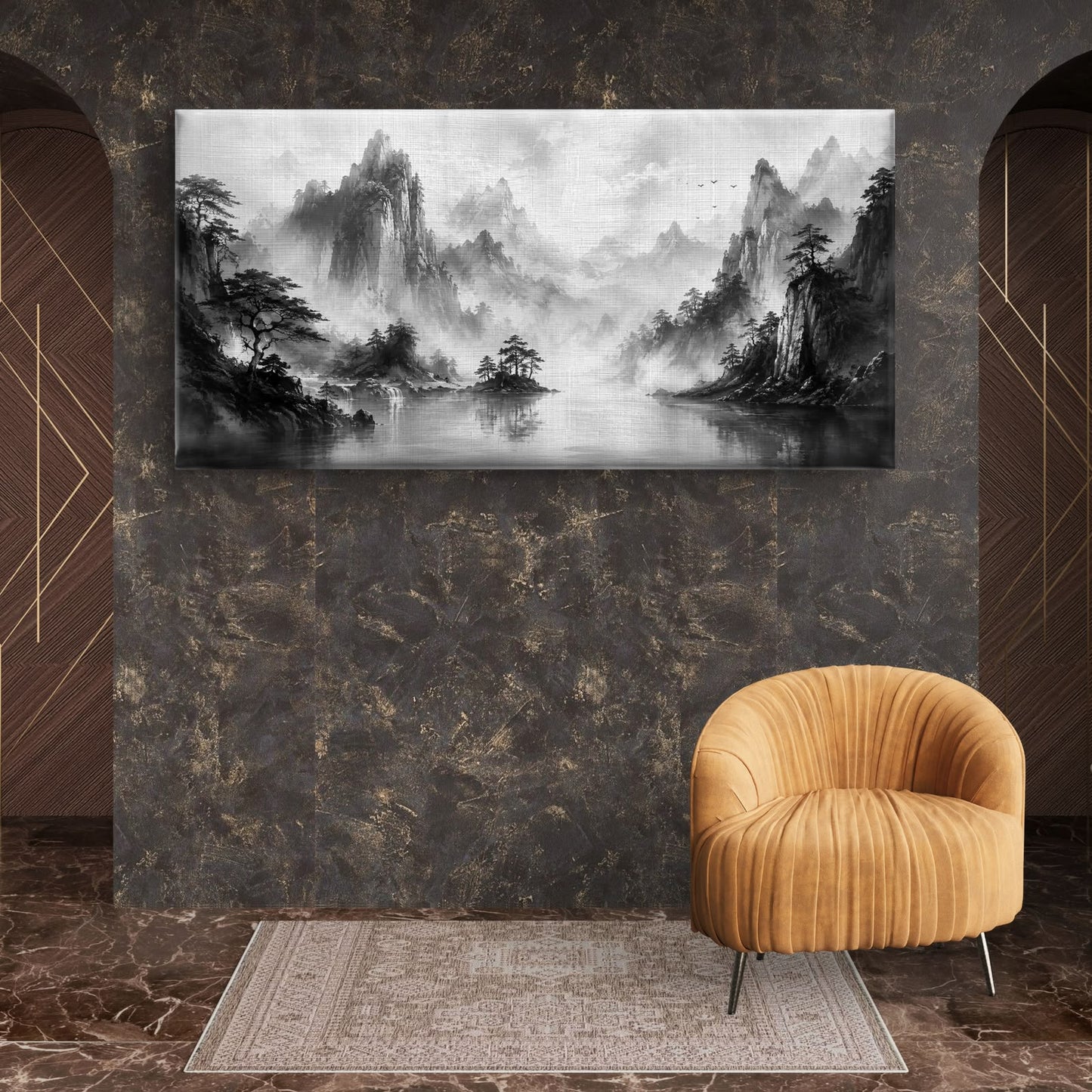 Minimalist Monochrome Premium Canvas Painting - Buy Online | Decor By Neon