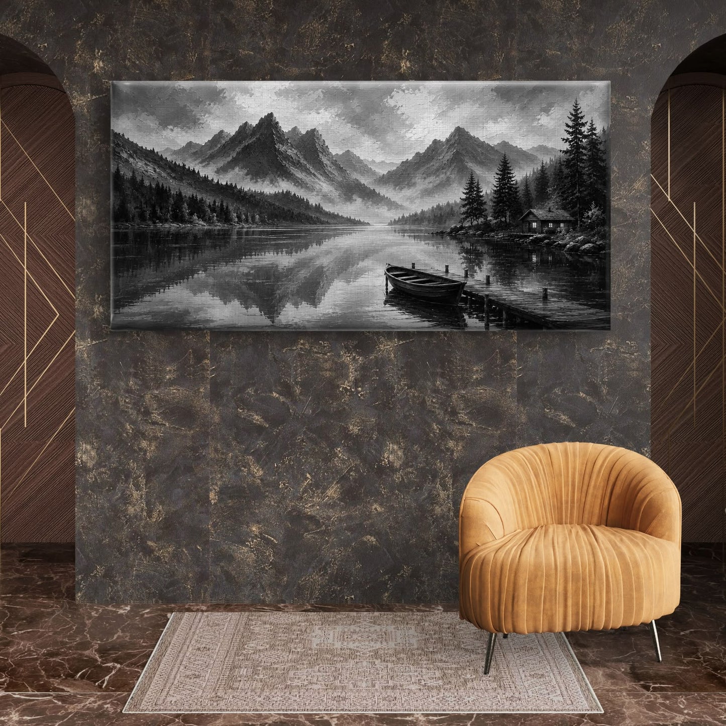 Minimalist Monochrome Premium Canvas Painting - Buy Online | Decor By Neon