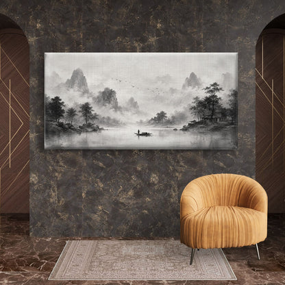 Minimalist Monochrome Premium Canvas Painting