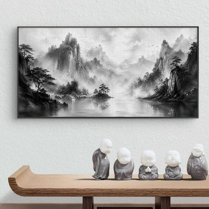 Minimalist Monochrome Premium Canvas Painting