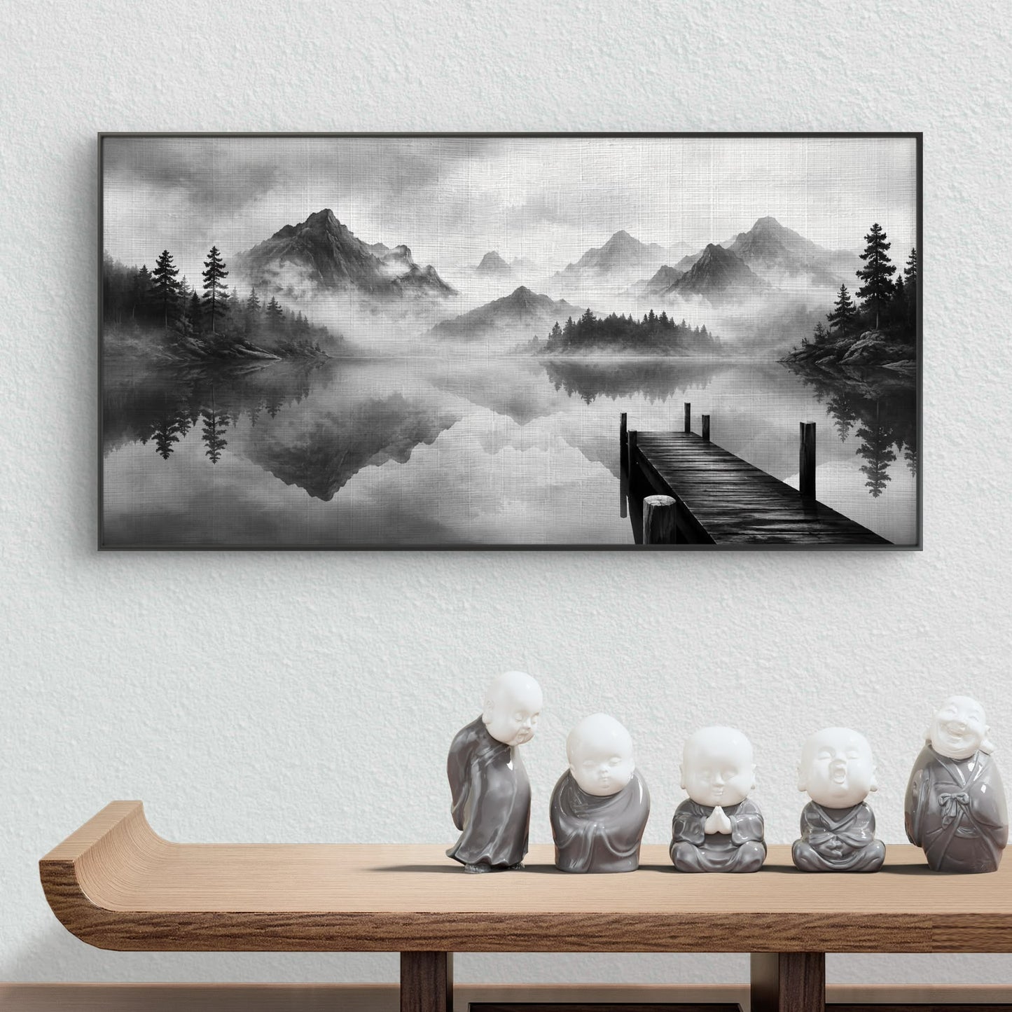 Minimalist Monochrome Premium Canvas Painting - Buy Online | Decor By Neon
