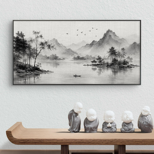 Minimalist Monochrome Premium Canvas Painting - Canvas Wall Art | Decor By Neon