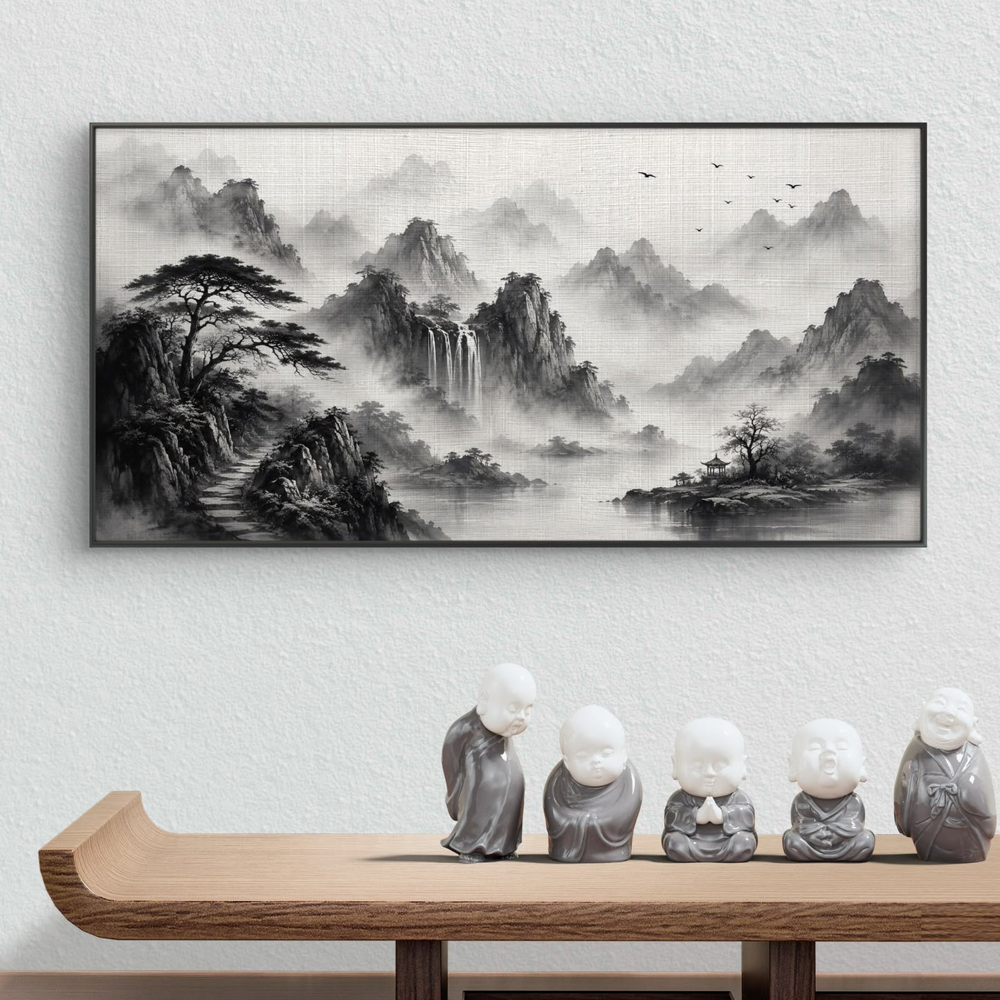 Minimalist Monochrome Premium Canvas Painting - Buy Online | Decor By Neon