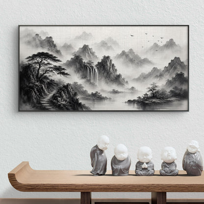 Minimalist Monochrome Premium Canvas Painting