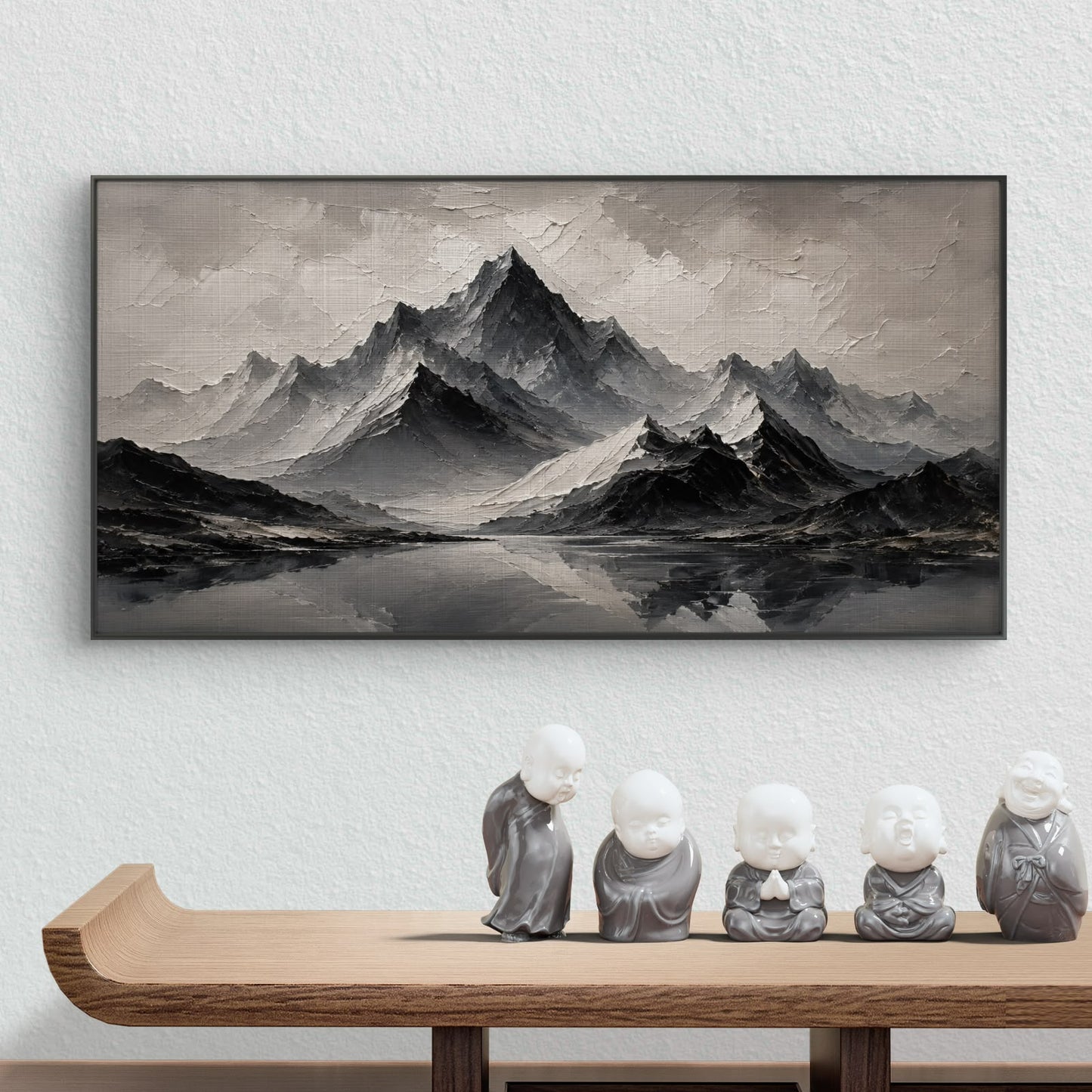 Minimalist Monochrome Premium Canvas Painting - Buy Online | Decor By Neon