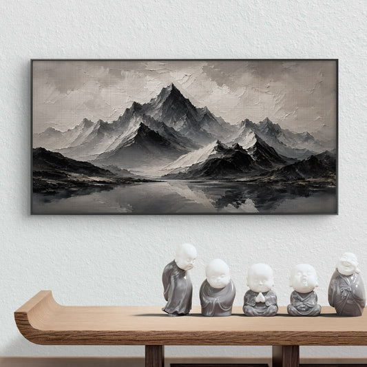 Minimalist Monochrome Premium Canvas Painting - Canvas Wall Art | Decor By Neon