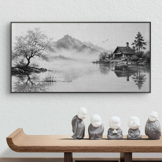 Minimalist Monochrome Premium Canvas Painting - Canvas Wall Art | Decor By Neon