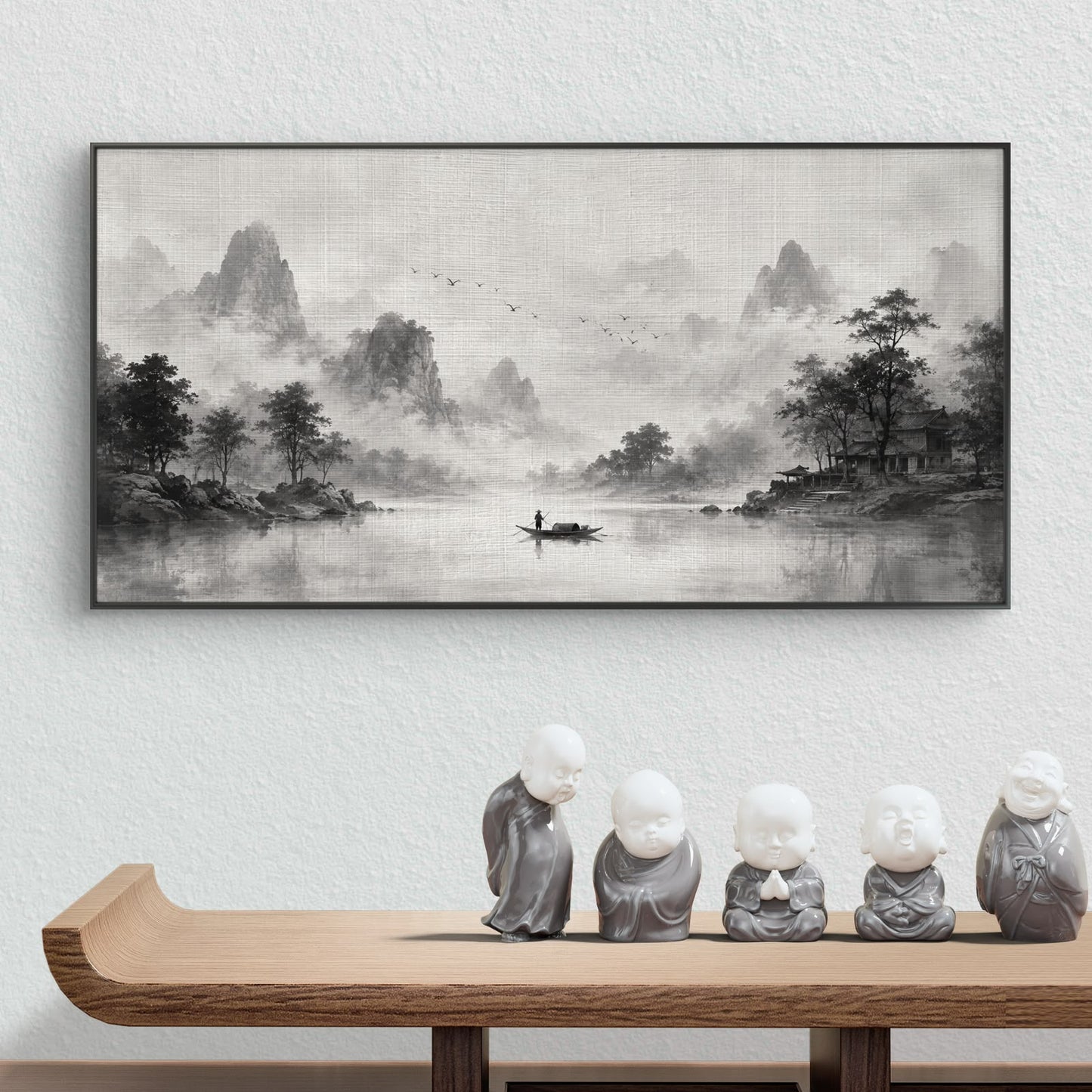 Minimalist Monochrome Premium Canvas Painting - Buy Online | Decor By Neon