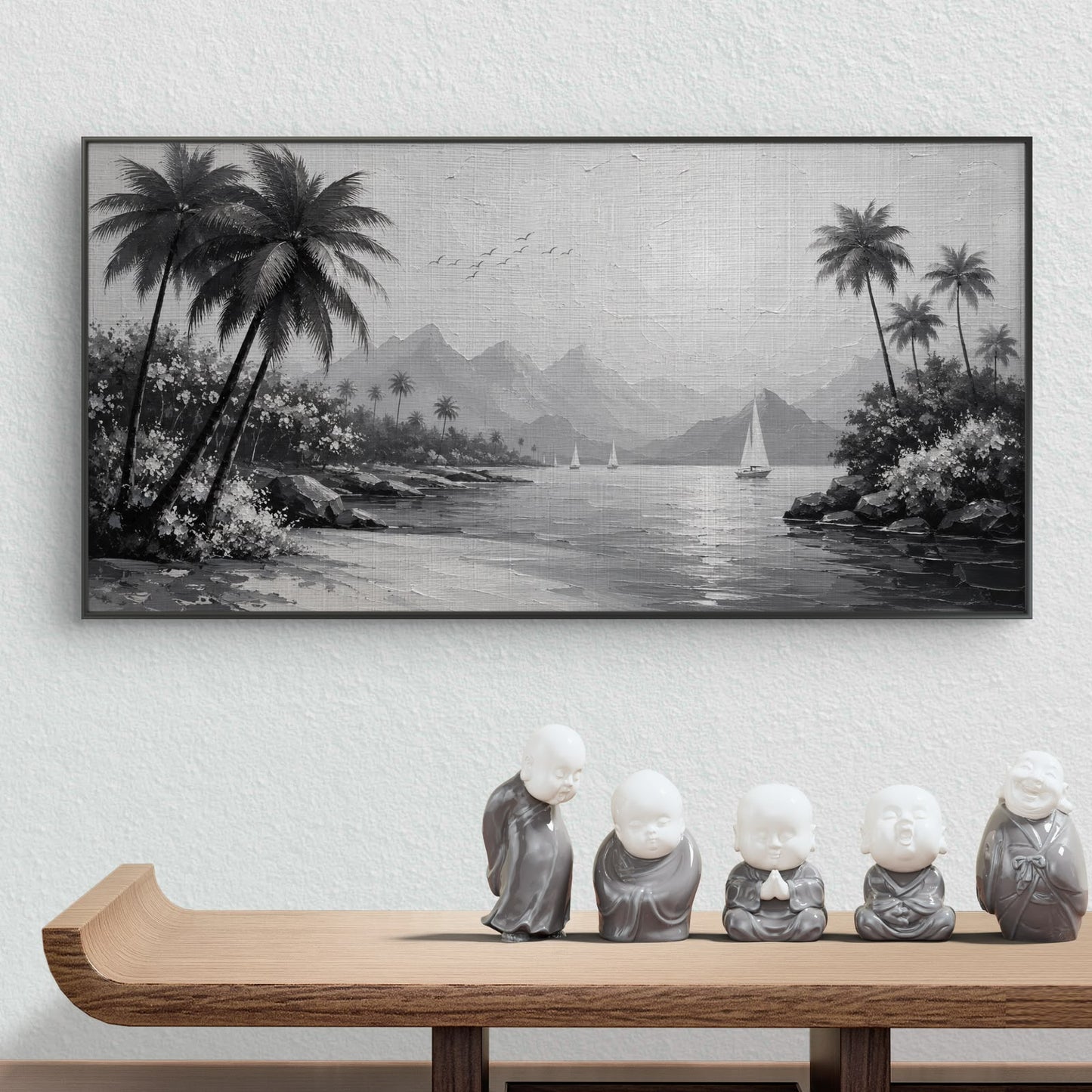 Minimalist Monochrome Premium Canvas Painting - Buy Online | Decor By Neon