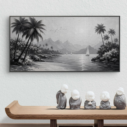 Minimalist Monochrome Premium Canvas Painting