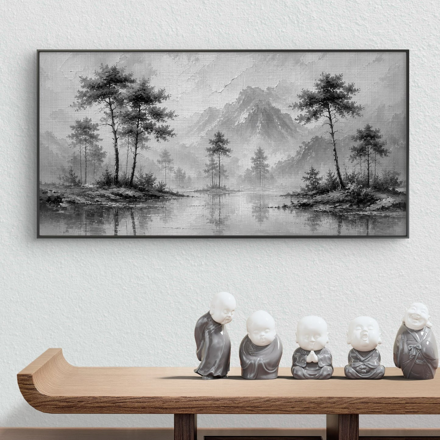 Minimalist Monochrome Premium Canvas Painting - Buy Online | Decor By Neon