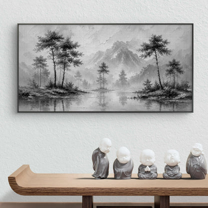 Minimalist Monochrome Premium Canvas Painting