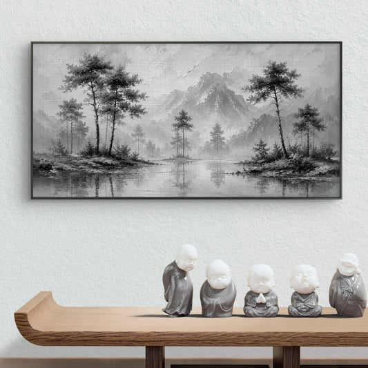Minimalist Monochrome Premium Canvas Painting - Canvas Wall Art | Decor By Neon