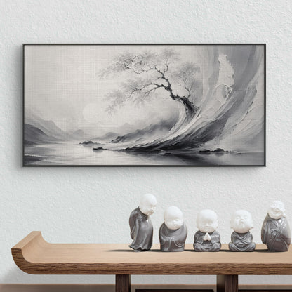 Minimalist Monochrome Premium Canvas Painting