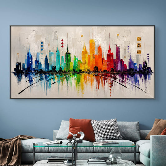 Modern Interiors Landscape Premium Canvas Painting - Canvas Wall Art | Decor By Neon
