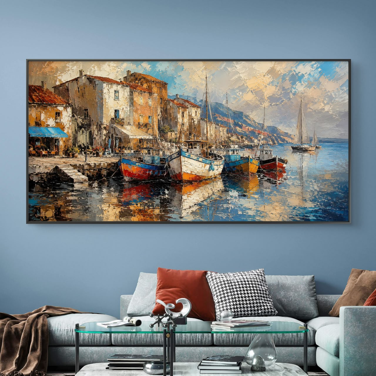 Modern Interiors Landscape Premium Canvas Painting - Buy Online | Decor By Neon