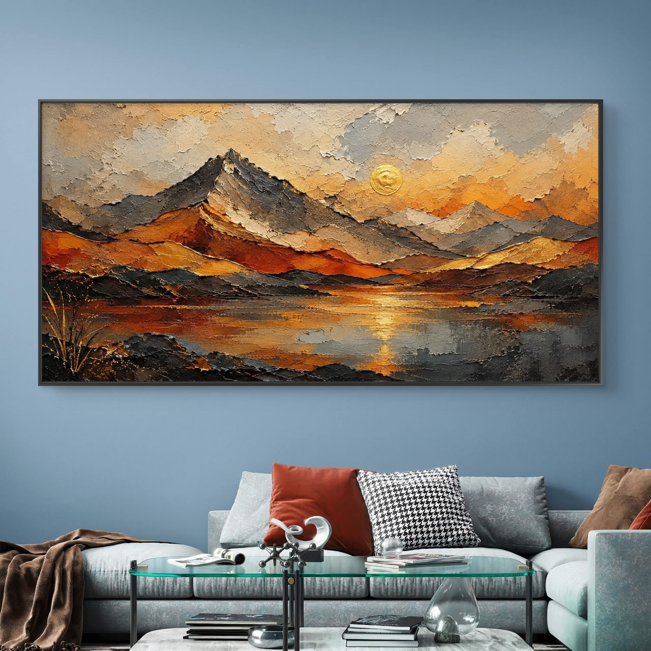 Modern Interiors Landscape Premium Canvas Painting - Buy Online | Decor By Neon