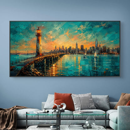 Modern Interiors Landscape Premium Canvas Painting