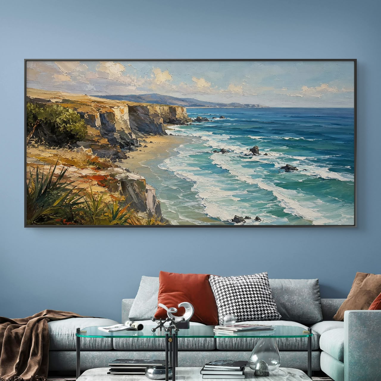 Modern Interiors Landscape Premium Canvas Painting - Buy Online | Decor By Neon