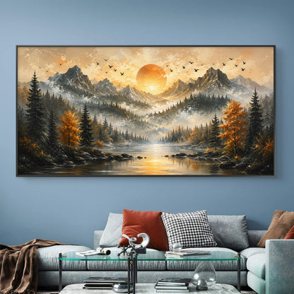 Modern Interiors Landscape Premium Canvas Painting