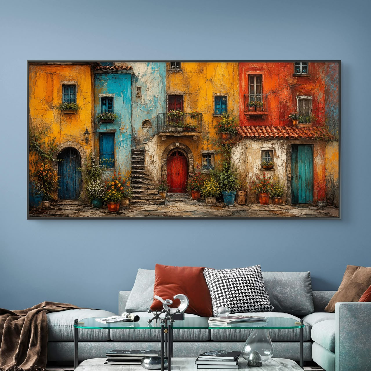 Modern Interiors Landscape Premium Canvas Painting - Buy Online | Decor By Neon