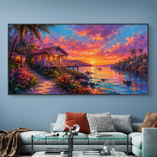 Modern Interiors Landscape Premium Canvas Painting - Canvas Wall Art | Decor By Neon