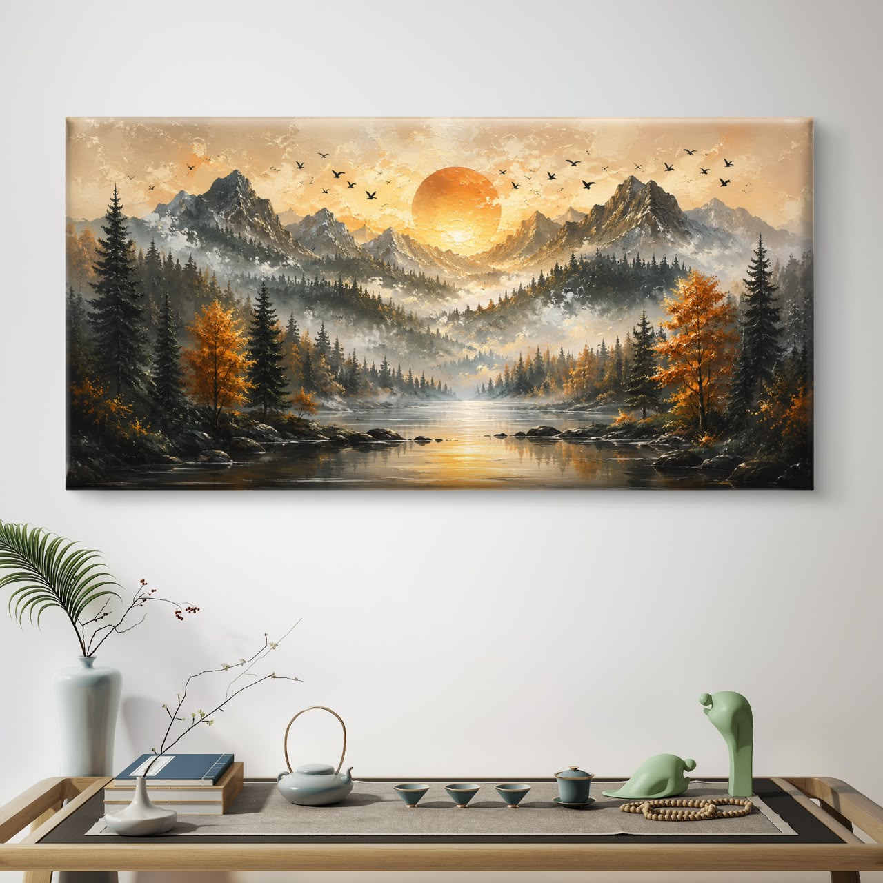 Modern Interiors Landscape Premium Canvas Painting - Buy Online | Decor By Neon