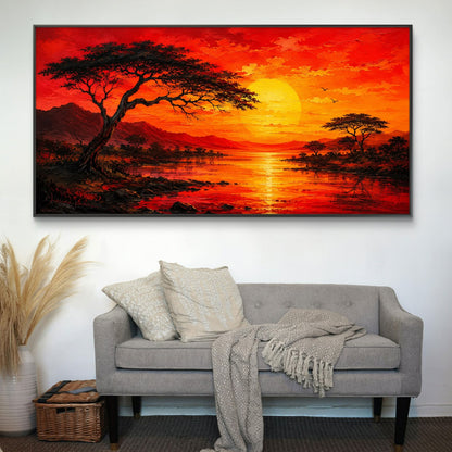 Modern Interiors Landscape Premium Canvas Painting