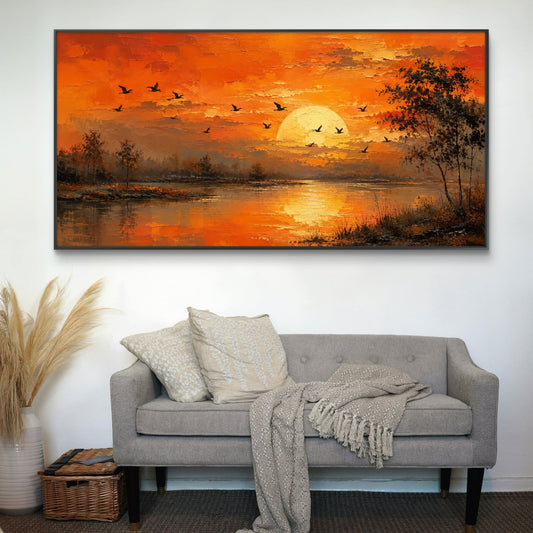 Modern Interiors Landscape Premium Canvas Painting - Canvas Wall Art | Decor By Neon