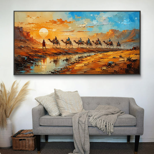 Modern Interiors Landscape Premium Canvas Painting - Canvas Wall Art | Decor By Neon