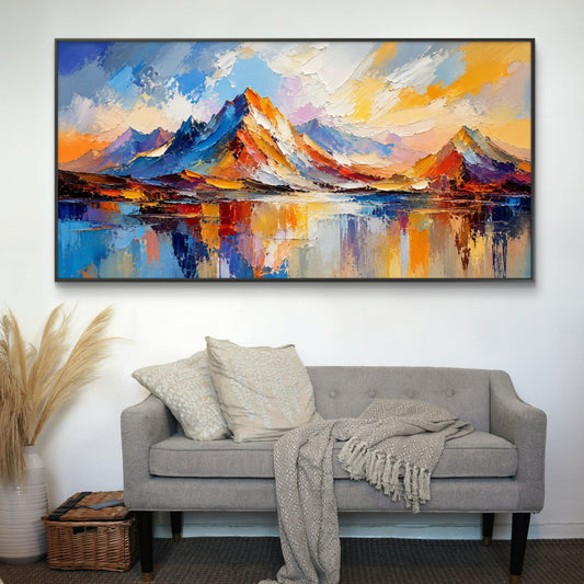 Modern Interiors Landscape Premium Canvas Painting - Canvas Wall Art | Decor By Neon