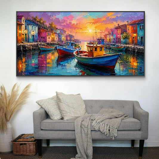 Modern Interiors Landscape Premium Canvas Painting - Canvas Wall Art | Decor By Neon