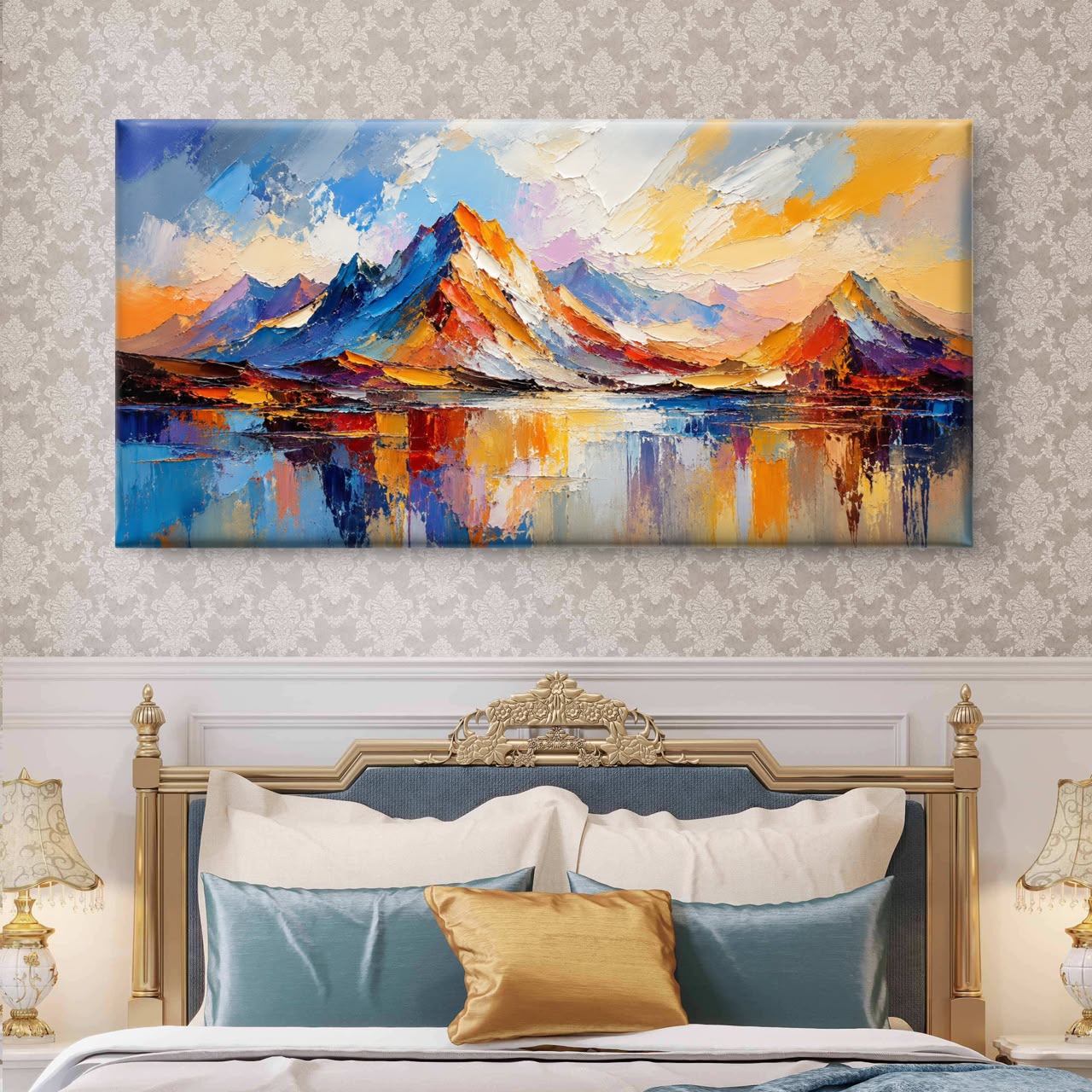 Modern Interiors Landscape Premium Canvas Painting - Buy Online | Decor By Neon