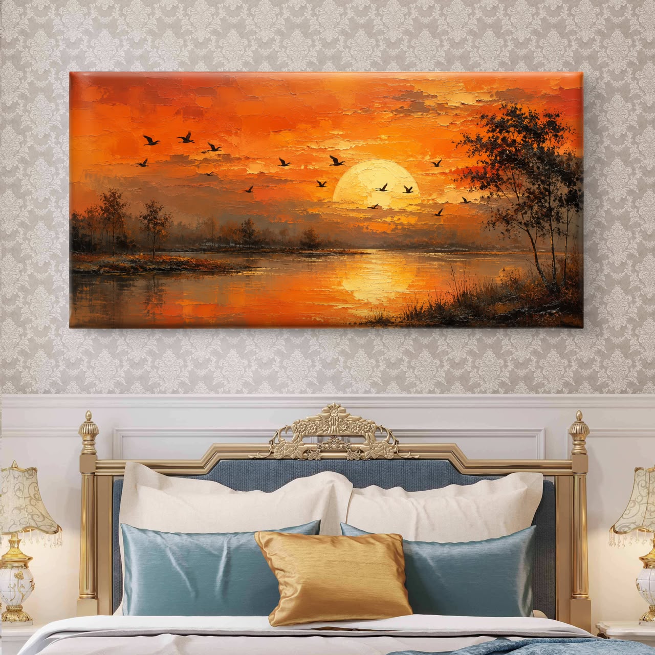 Modern Interiors Landscape Premium Canvas Painting - Buy Online | Decor By Neon
