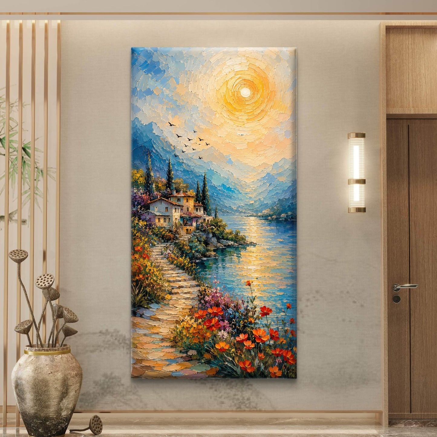 Modern Interiors Portrait Premium Canvas Painting - Buy Online | Decor By Neon