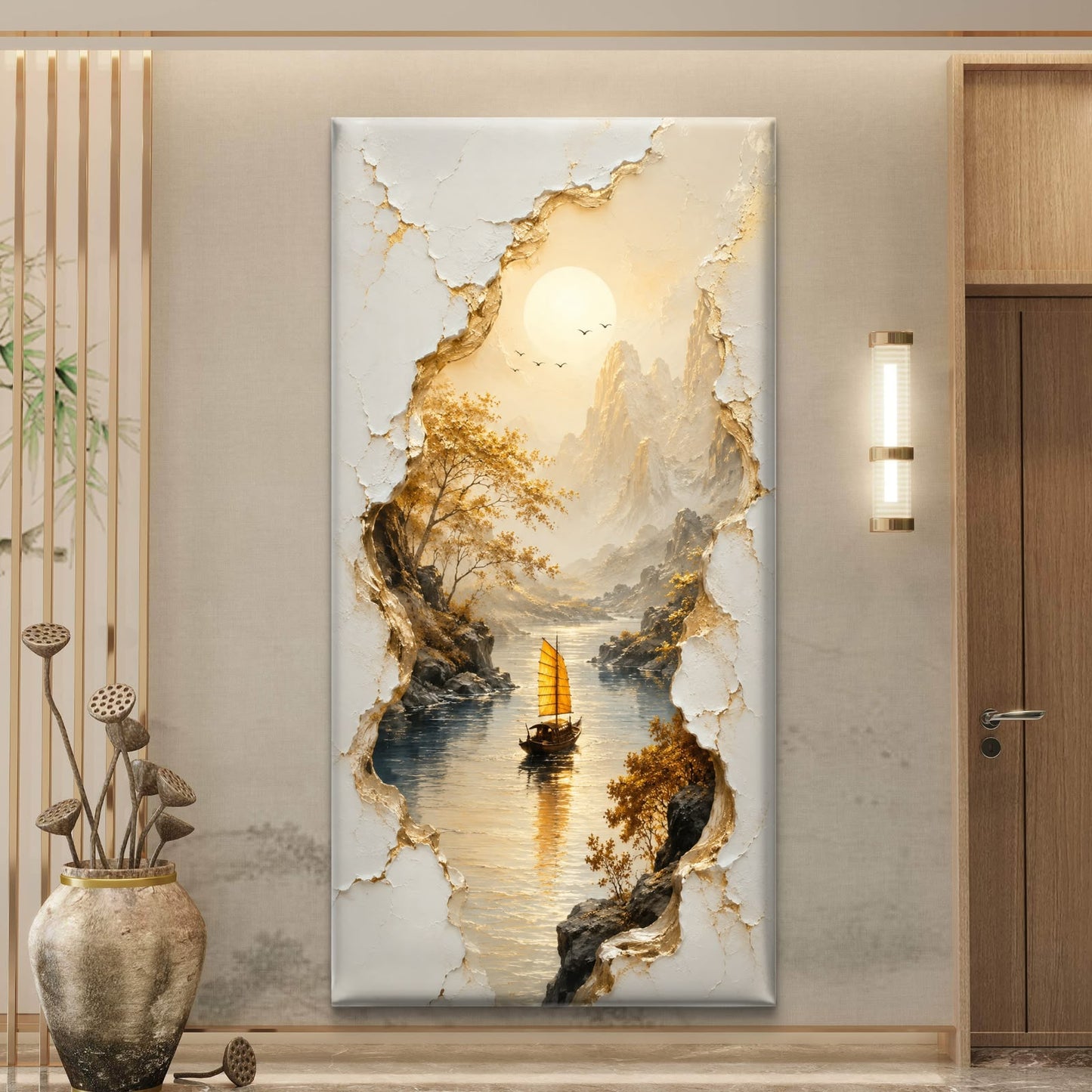 Modern Interiors Portrait Premium Canvas Painting - Buy Online | Decor By Neon