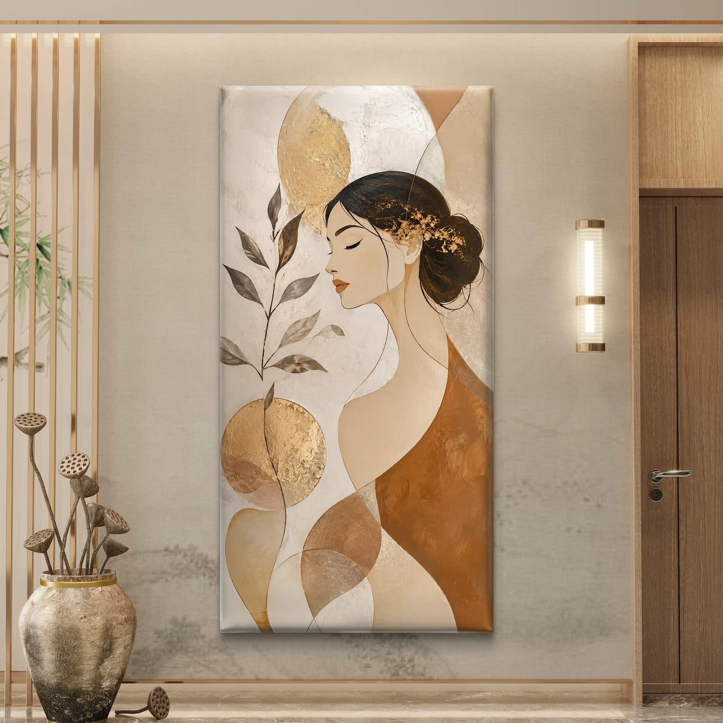 Modern Interiors Portrait Premium Canvas Painting - Buy Online | Decor By Neon