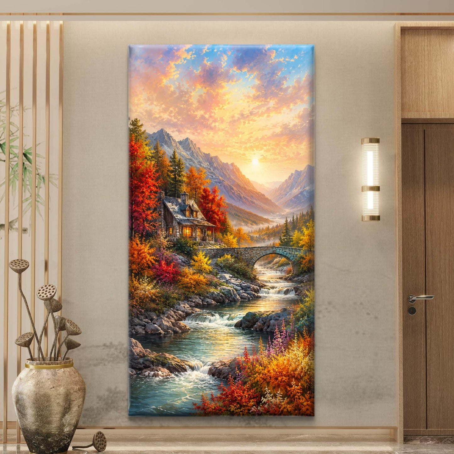 Modern Interiors Portrait Premium Canvas Painting - Buy Online | Decor By Neon