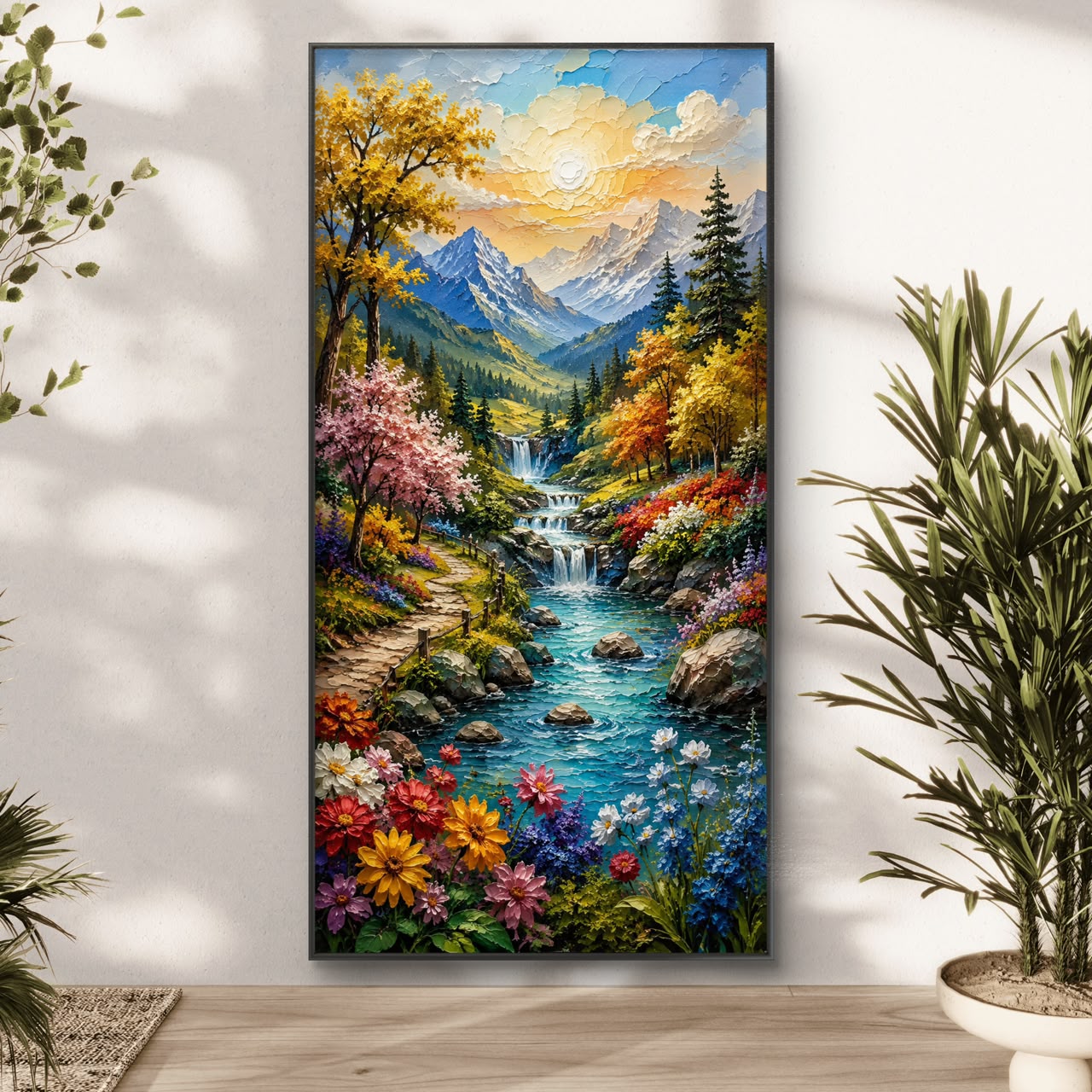 Modern Interiors Portrait Premium Canvas Painting - Buy Online | Decor By Neon