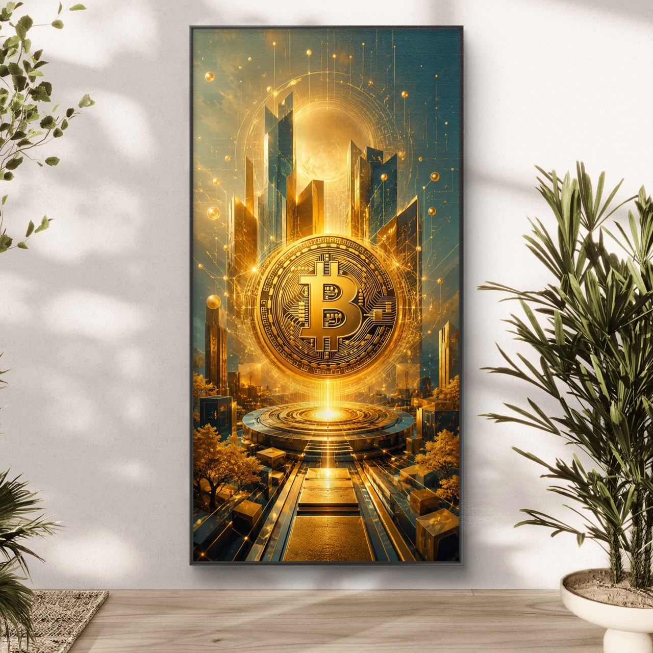 Modern Interiors Portrait Premium Canvas Painting - Buy Online | Decor By Neon