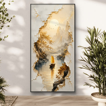 Modern Interiors Portrait Premium Canvas Painting